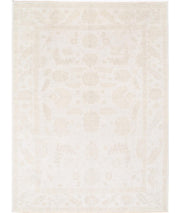 Hand Knotted Oushak Wool Rug 8' 10" x 11' 9" - No. AT63466