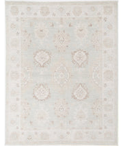 Hand Knotted Oushak Wool Rug 7' 10" x 10' 0" - No. AT15341