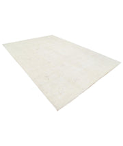 Hand Knotted Oushak Wool Rug 8' 8" x 12' 2" - No. AT55404