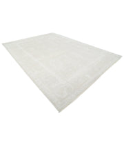 Hand Knotted Oushak Wool Rug 10' 2" x 14' 1" - No. AT93402