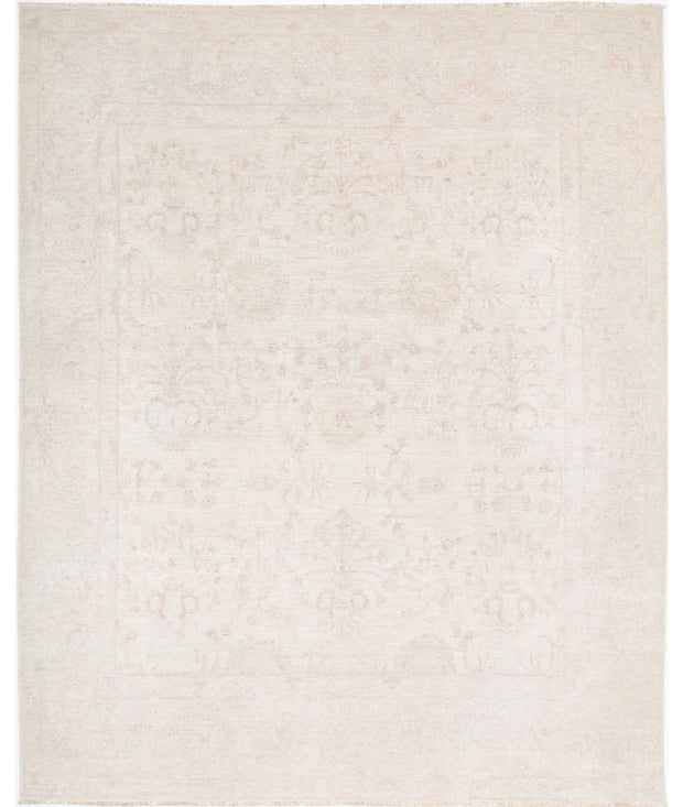Hand Knotted Oushak Wool Rug 9' 0" x 12' 7" - No. AT51686