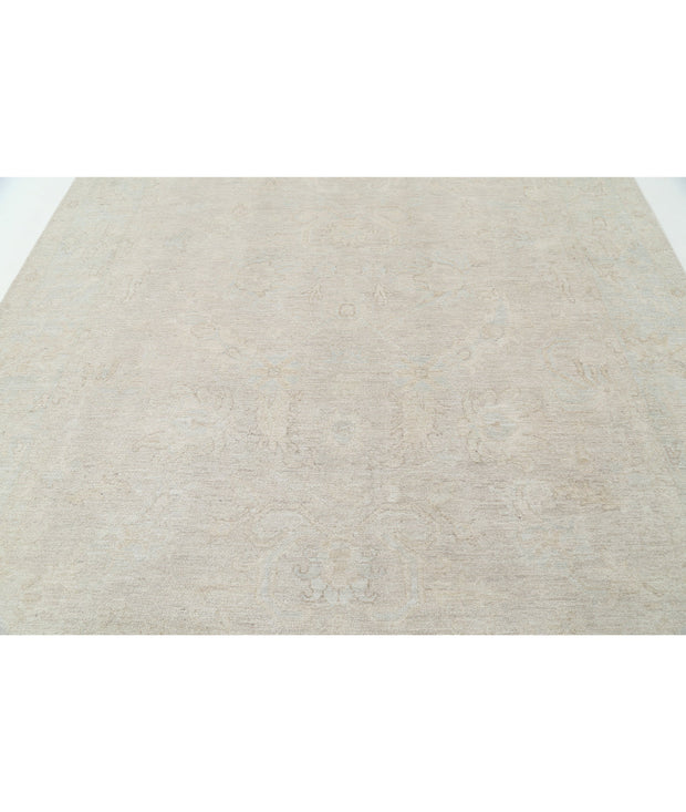 Hand Knotted Oushak Wool Rug 8' 2" x 9' 10" - No. AT40435