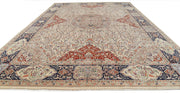 Hand Knotted Masterpiece Persian Tabriz Fine Wool & Silk Rug 12' 10" x 19' 6" - No. AT27948