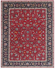 Hand Knotted Persian Tabriz Wool Rug 9' 9" x 12' 4" - No. AT26575