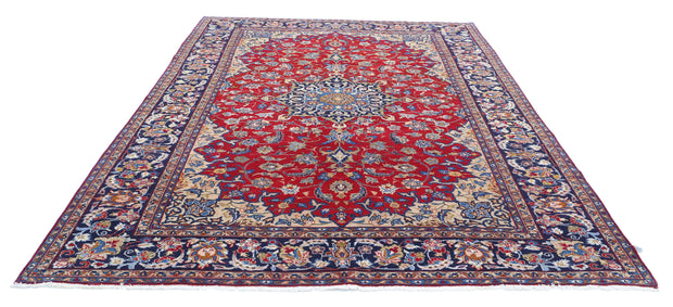 Hand Knotted Persian Tabriz Wool Rug 7' 10" x 11' 1" - No. AT86099