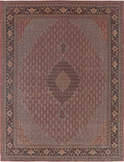 Hand Knotted Persian Tabriz Wool & Silk Rug 10' 1" x 12' 10" - No. AT72513