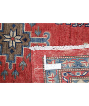 Hand Knotted Tribal Kazak Wool Rug 8' 11" x 11' 2" - No. AT61952