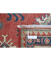 Hand Knotted Tribal Kazak Wool Rug 7' 4" x 9' 3" - No. AT64304