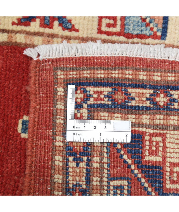 Hand Knotted Tribal Kazak Wool Rug 3' 5" x 5' 2" - No. AT20120