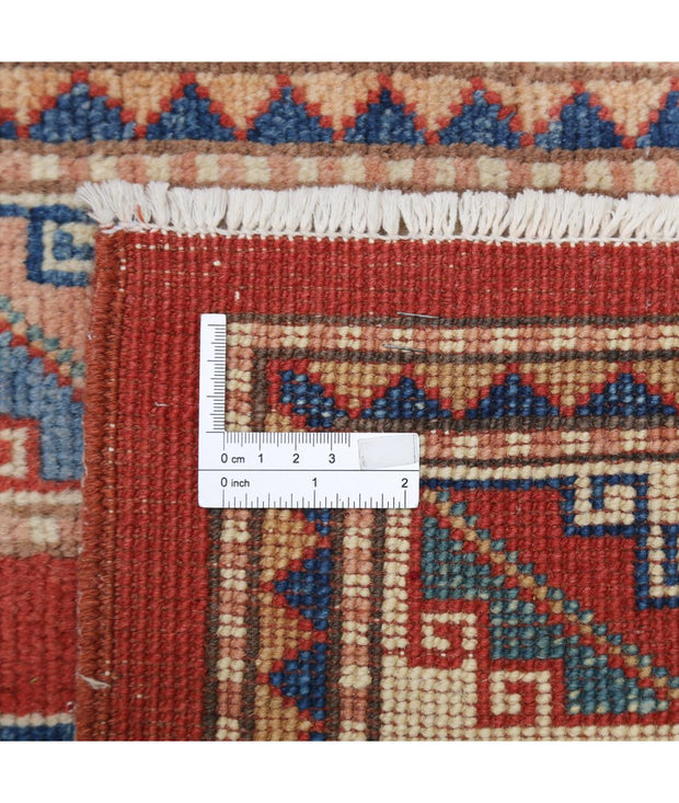 Hand Knotted Tribal Kazak Wool Rug 3' 0" x 4' 10" - No. AT60403