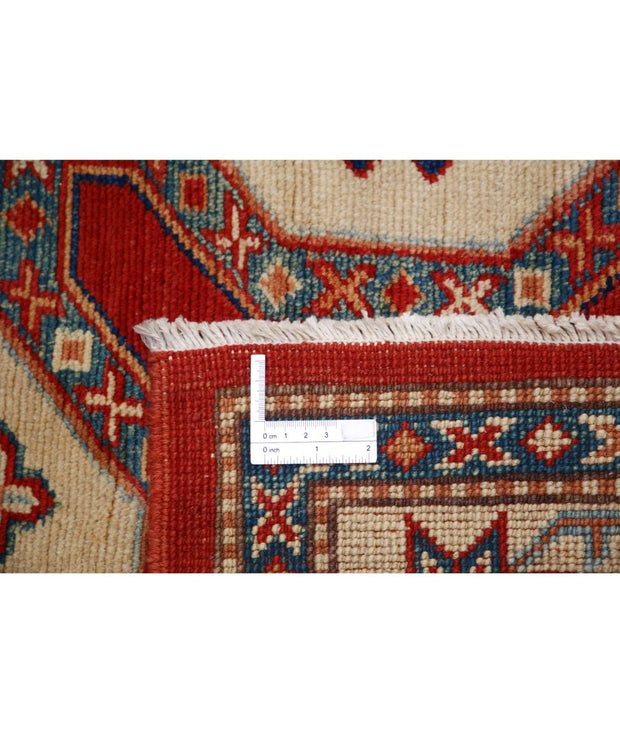 Hand Knotted Tribal Kazak Wool Rug 4' 11" x 6' 5" - No. AT14448