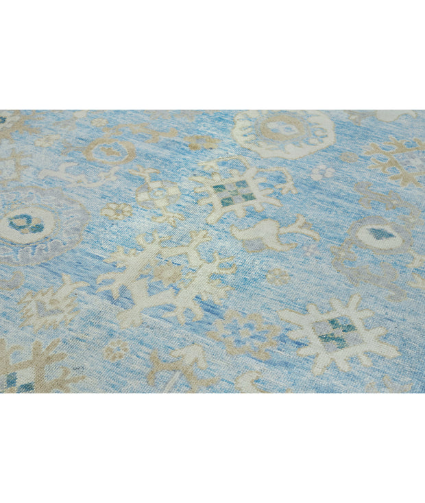 Hand Knotted Turkey Oushak Wool Rug 9' 7" x 12' 7" - No. AT62902