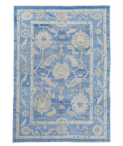 Hand Knotted Turkey Oushak Wool Rug 7' 11" x 11' 3" - No. AT90855