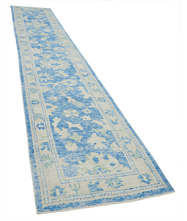Hand Knotted Turkey Oushak Wool Rug 3' 2" x 18' 8" - No. AT67716