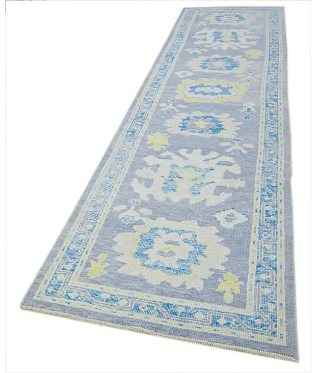 Hand Knotted Turkey Oushak Wool Rug 3'  x 12' 8" - No. AT49862