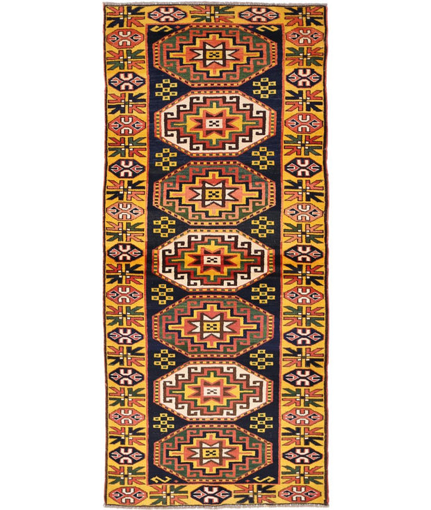 Hand Knotted Vintage Turkish Kars Wool Rug 2' 7" x 6' 6" - No. AT81753