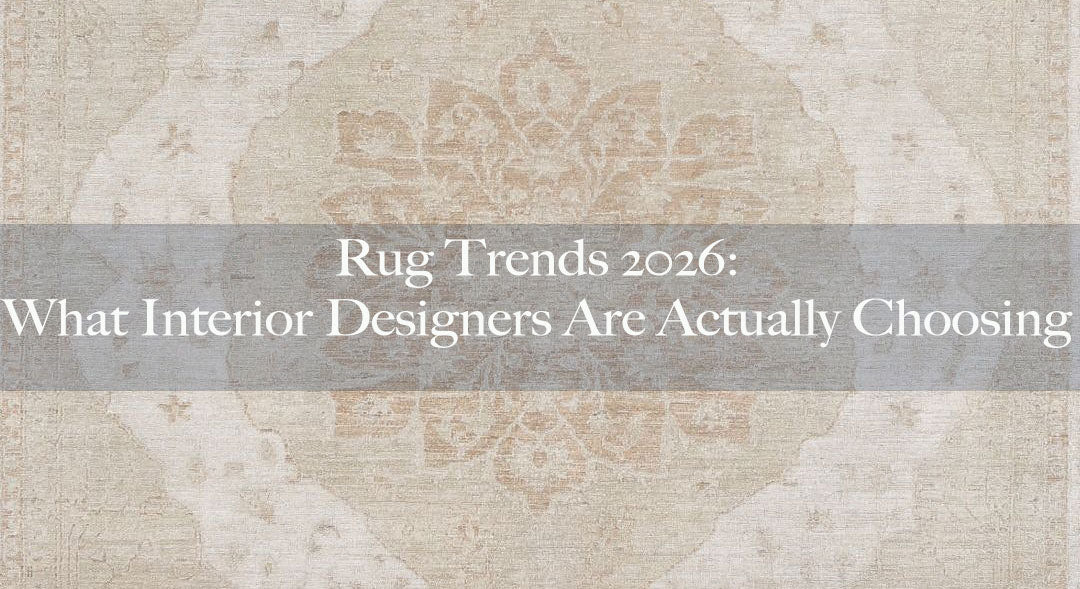 Rug Trends 2026: What Interior Designers Are Actually Choosing
