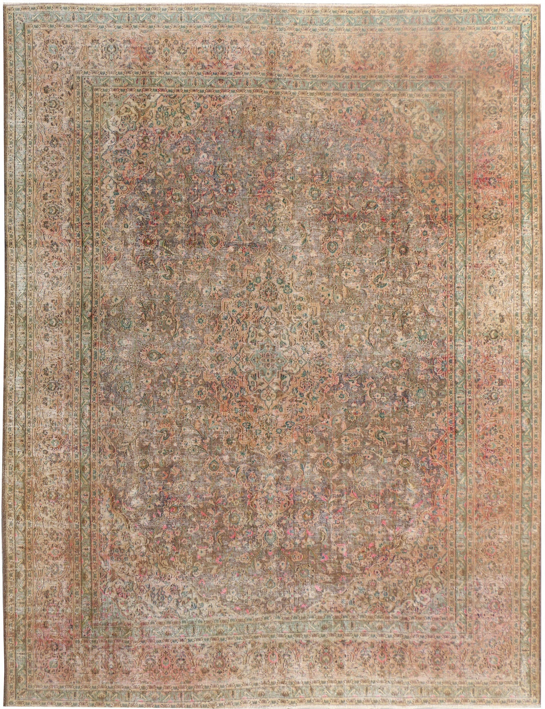Authentic Vintage Hand-Knotted Rugs with Natural Patina