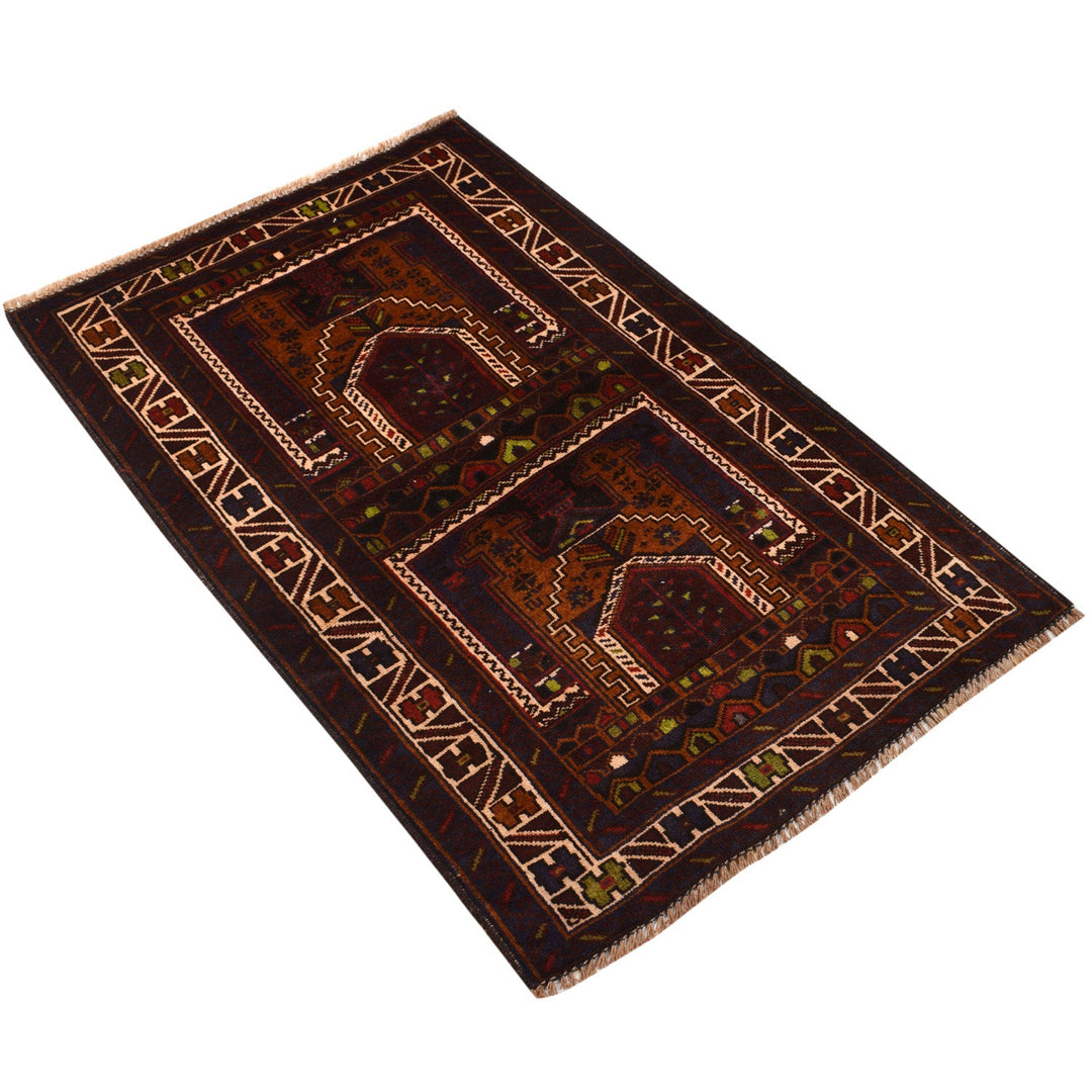 Handmade Prayer Rug 2' 6" x 3' 11" - No. AL58044