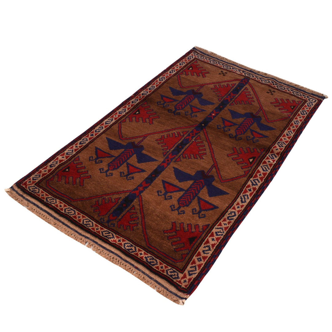 Hand Knotted Baluchi Rug 2' 10" x 4' 9" - No. AL47371