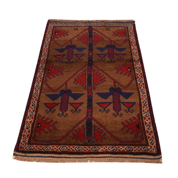 Hand Knotted Baluchi Rug 2' 10" x 4' 9" - No. AL47371
