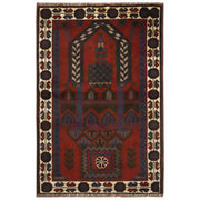 Handmade Prayer Rug 2' 11" x 4' 6" - No. AL59302