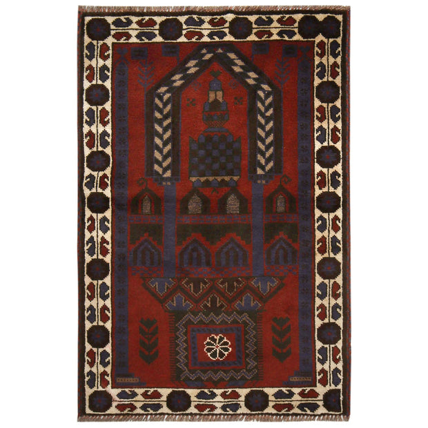 Handmade Prayer Rug 2' 11" x 4' 6" - No. AL59302