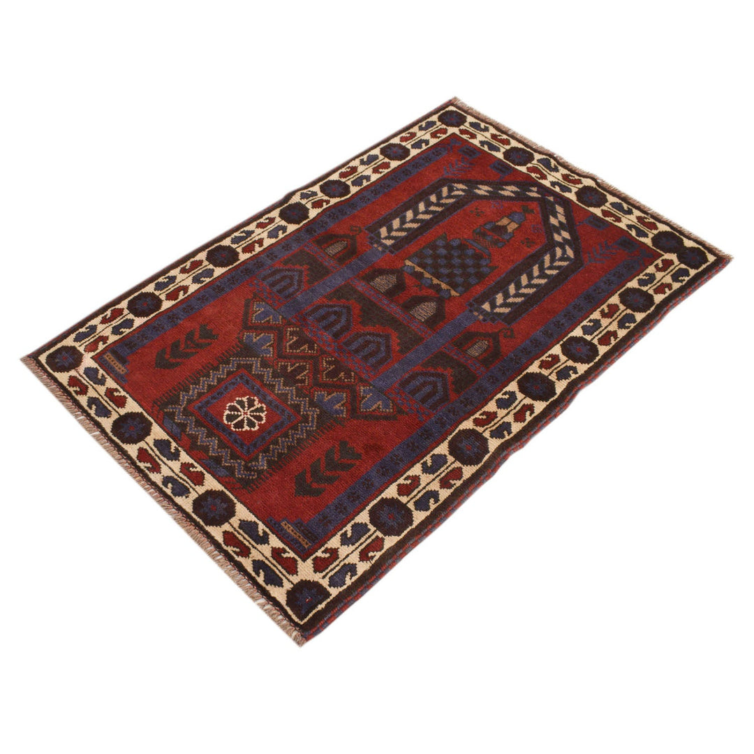 Handmade Prayer Rug 2' 11" x 4' 6" - No. AL59302