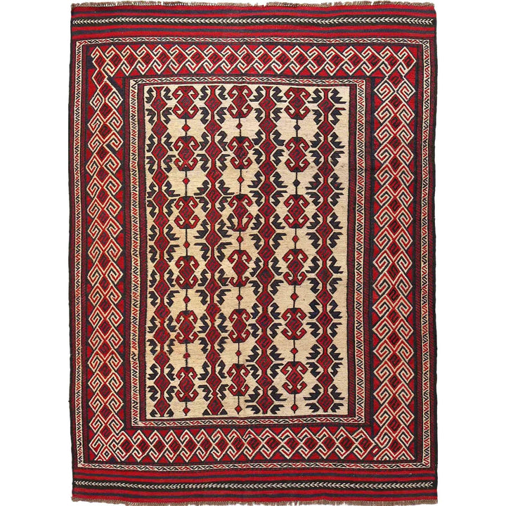 Handmade Flat Weave Kilim 6' 4" x 8' 7" - No. AL40885