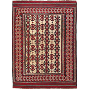 Handmade Flat Weave Kilim 6' 4" x 8' 7" - No. AL40885