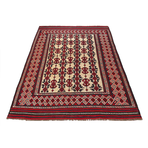 Handmade Flat Weave Kilim 6' 4" x 8' 7" - No. AL40885