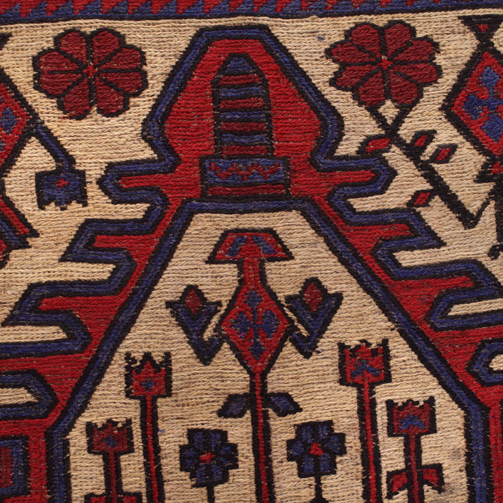 Hand Knotted Vintage Kilim 4' 4" x 6' 9" - No. AL73252