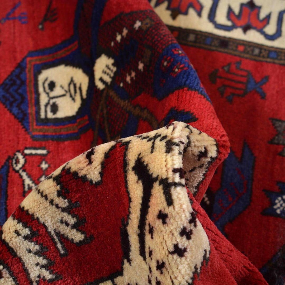 Handmade Pictorial Carpet 2' 9" x 4' 2" - No. AL15719