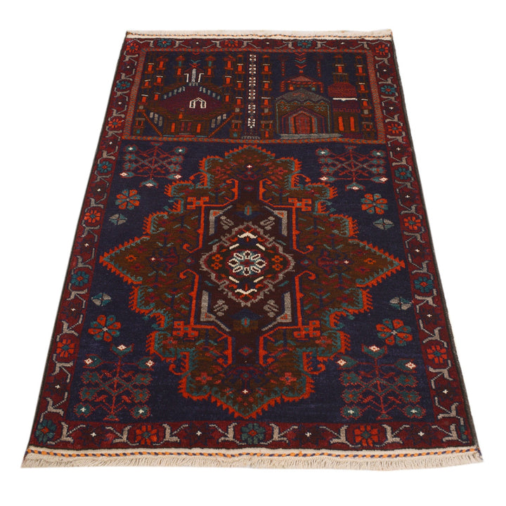 Hand Knotted Prayer Rug 2' 10" x 4' 5" - No. AL46499