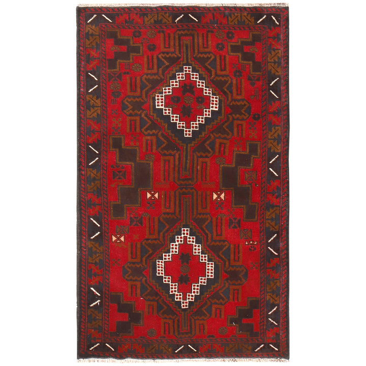 Handmade Baluchi Rug 3' 1" x 5' 2" - No. AL18743