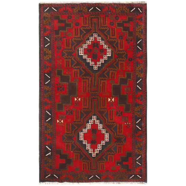 Handmade Baluchi Rug 3' 1" x 5' 2" - No. AL18743