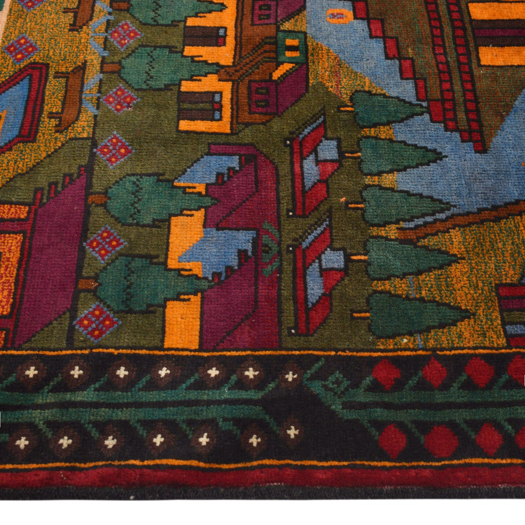 Handmade Pictorial Carpet 2' 10" x 4' 6" - No. AL35688