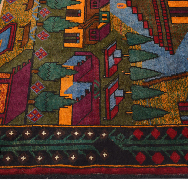 Handmade Pictorial Carpet 2' 10" x 4' 6" - No. AL35688