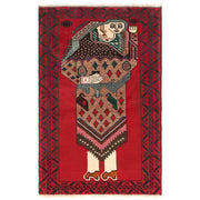 Handmade Picture Area Rug 2' 9" x 4' 6" - No. AL46237