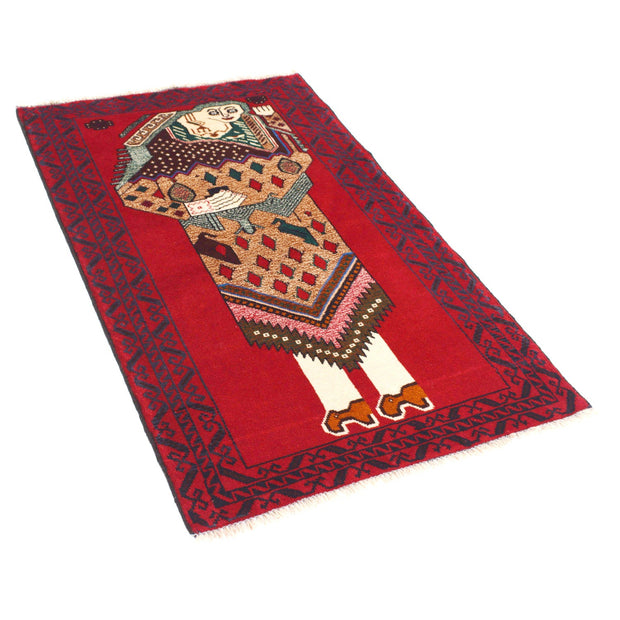 Handmade Picture Area Rug 2' 9" x 4' 6" - No. AL46237