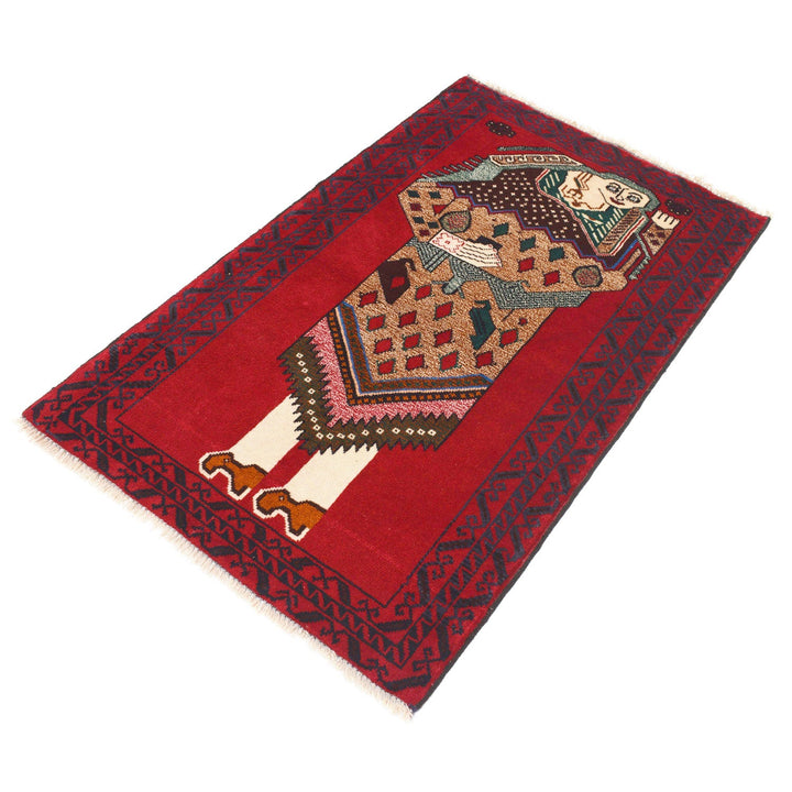 Handmade Picture Area Rug 2' 9" x 4' 6" - No. AL46237
