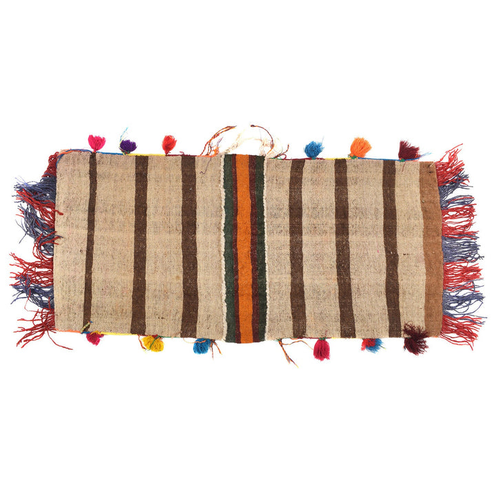 Afghan Saddle Bag Rug 1' 8" x 3' 5" Flat-Weave detail