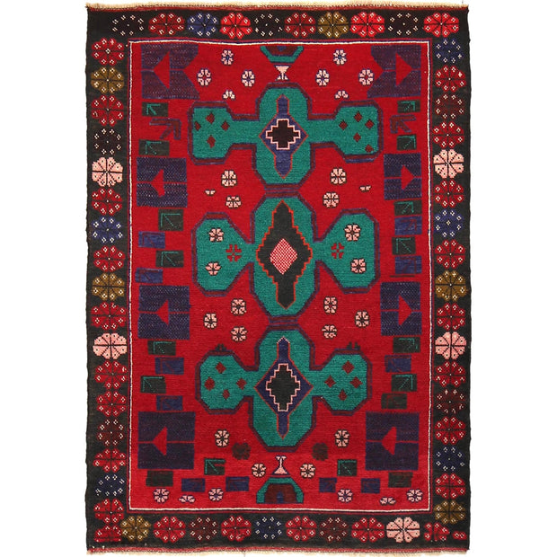 Red Color Baluchi Rug 2' 11" x 4' 4" - No. AL58900