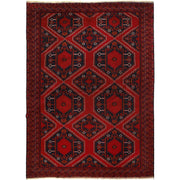 Deep Red Color Baluchi Carpet 7' 1" x 10' 4" - No. AL27598