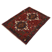 Red Color Baluchi Rug 3' 2" x 4' 2" - No. AL35379