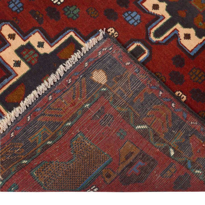 Red Color Baluchi Rug 3' 2" x 4' 2" - No. AL35379