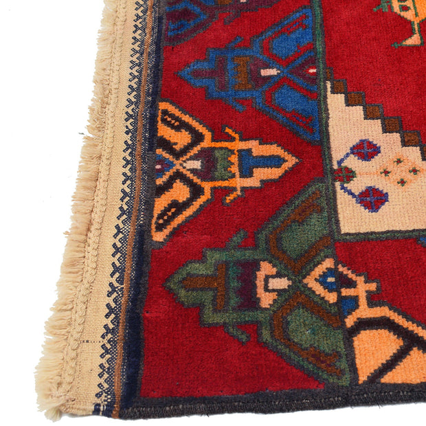 Handmade Picture Area Rug 3' 7" x 6' 4" - No. AL50527