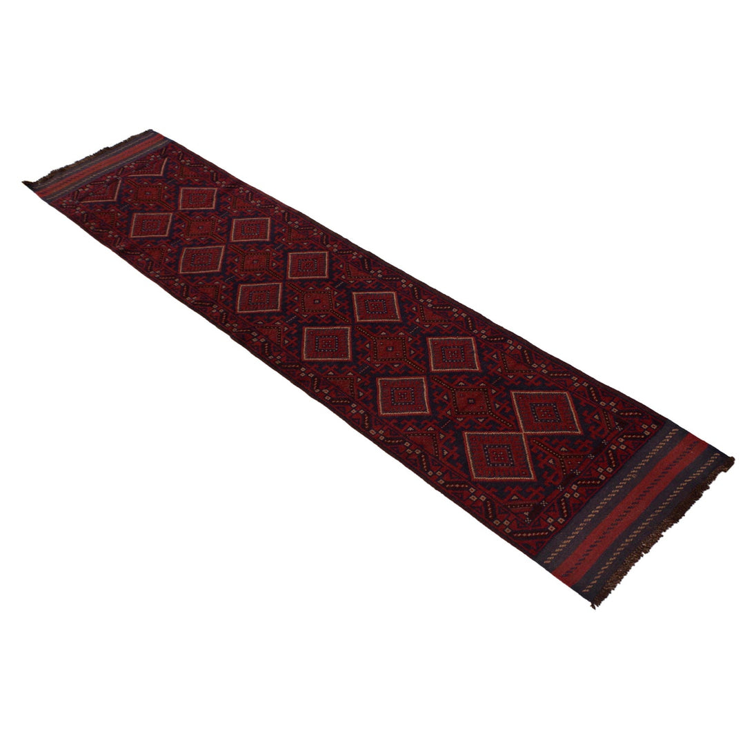 Handmade Afghan Runner 2' 4" x 11' 8" - No. AL69806