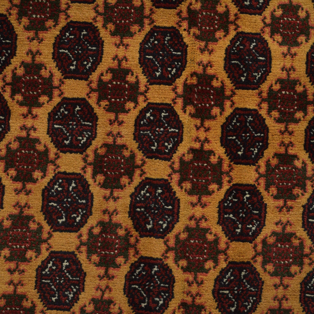 Orange Afghan Khoja Roshnai Rug 4'9" x 6'6" Hand-Knotted | No. AL67508