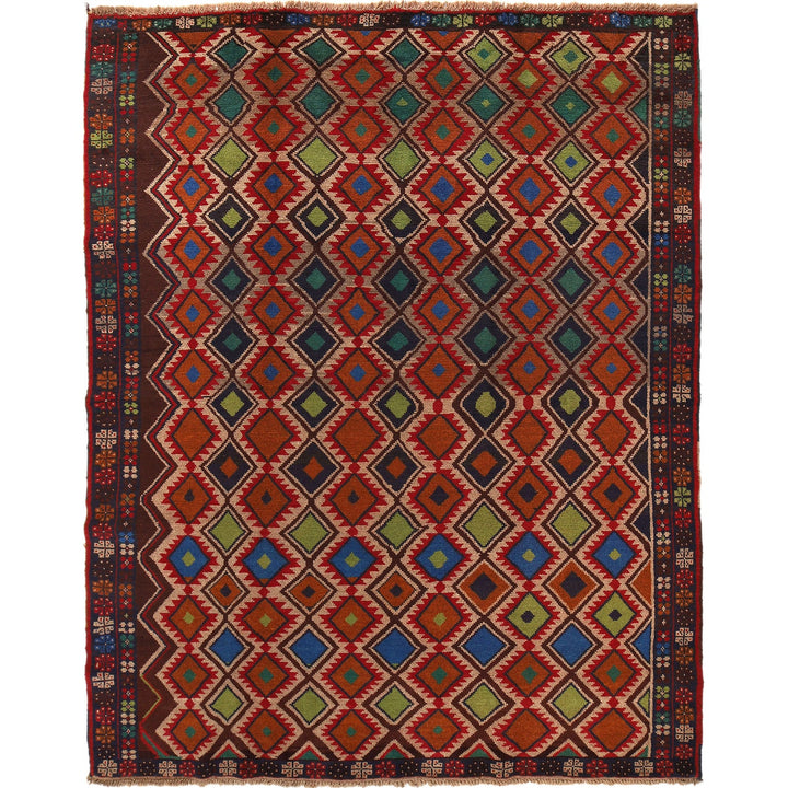 Handmade Kohistani Rug 6' 3" x 7' 10" - No. AL69317